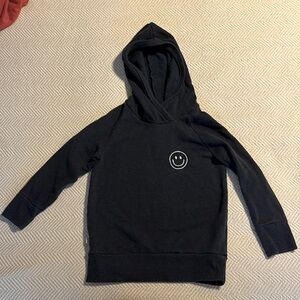 Childhoods clothing trademark hoodie navy smiley